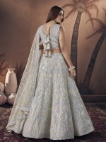 Off White Premium Net Lehenga Choli